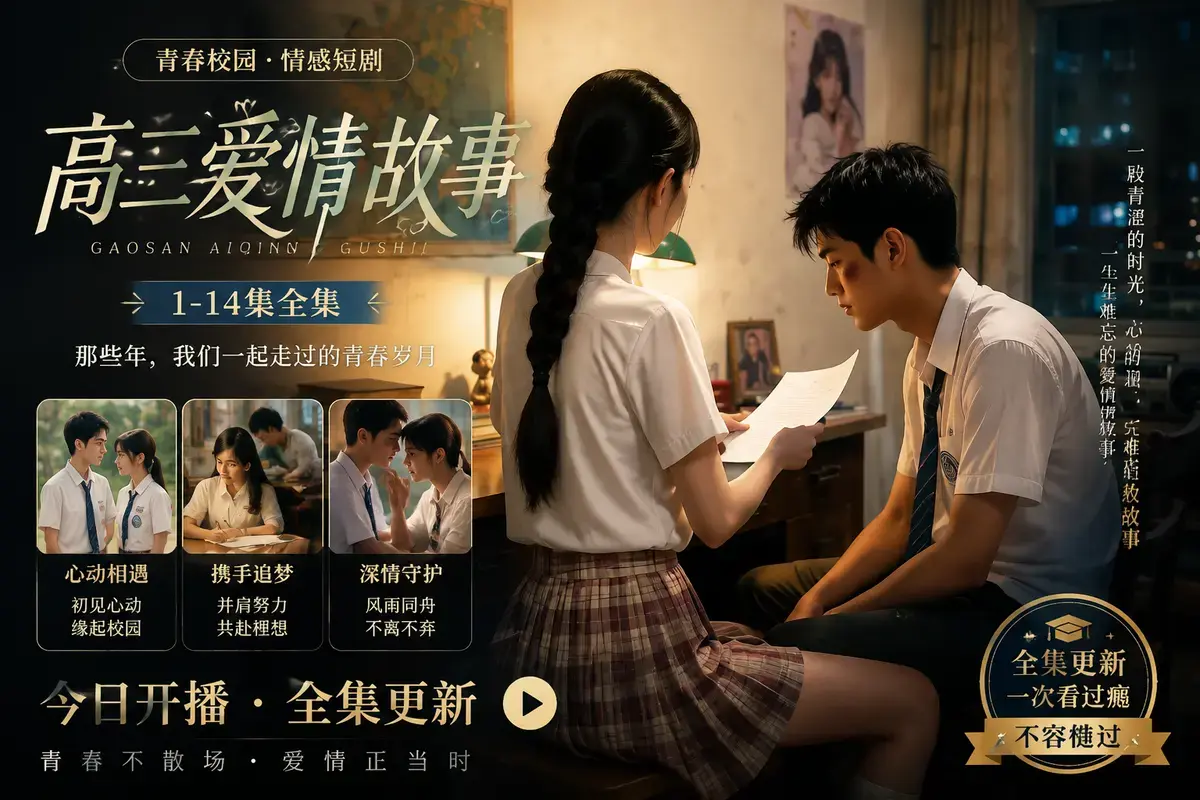 《高三爱情故事》AI真人短剧HD中字全集-林澈苏晚晴初见误会毕业篇-高三爱情故事资源下载免费在线观看