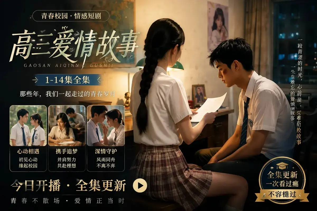 《高三爱情故事》高清未删减全集在线观看 - ai短剧系列 - 蓝光修复中字版 - 免费观看百度网盘资源